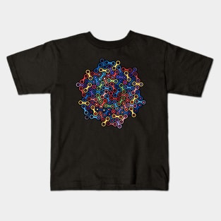 Colorfully Cycle Chains Kids T-Shirt